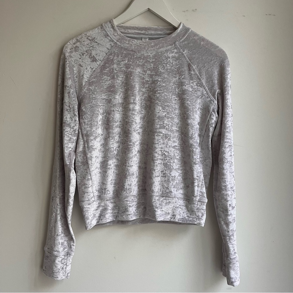 Lululemon Warm Down Crew -Chrome Crushed Velvet